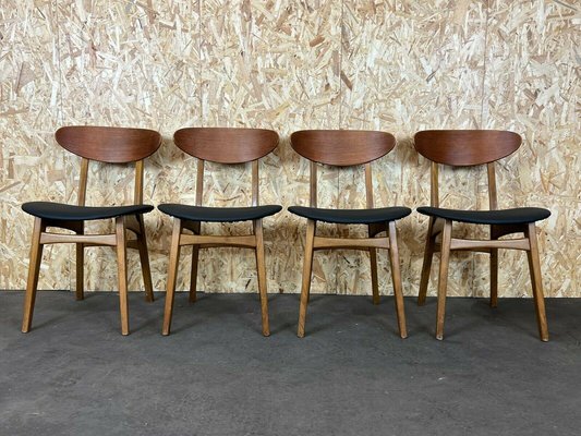 Mid-Century Teak Dining Chairs, Denmark, Set of 4-EJL-1117953