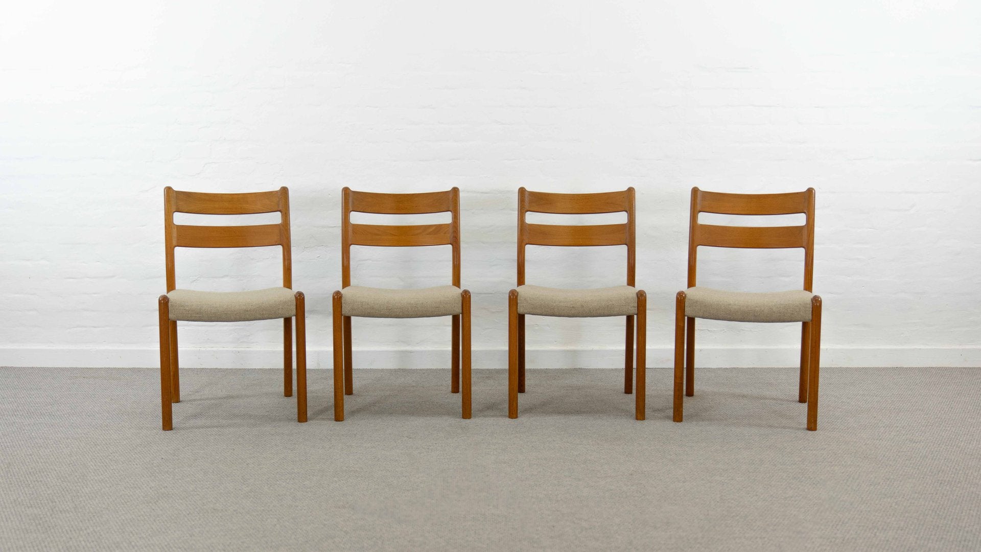 Mid-Century Teak Dining Chairs from EMC, 1960s, Set of 4