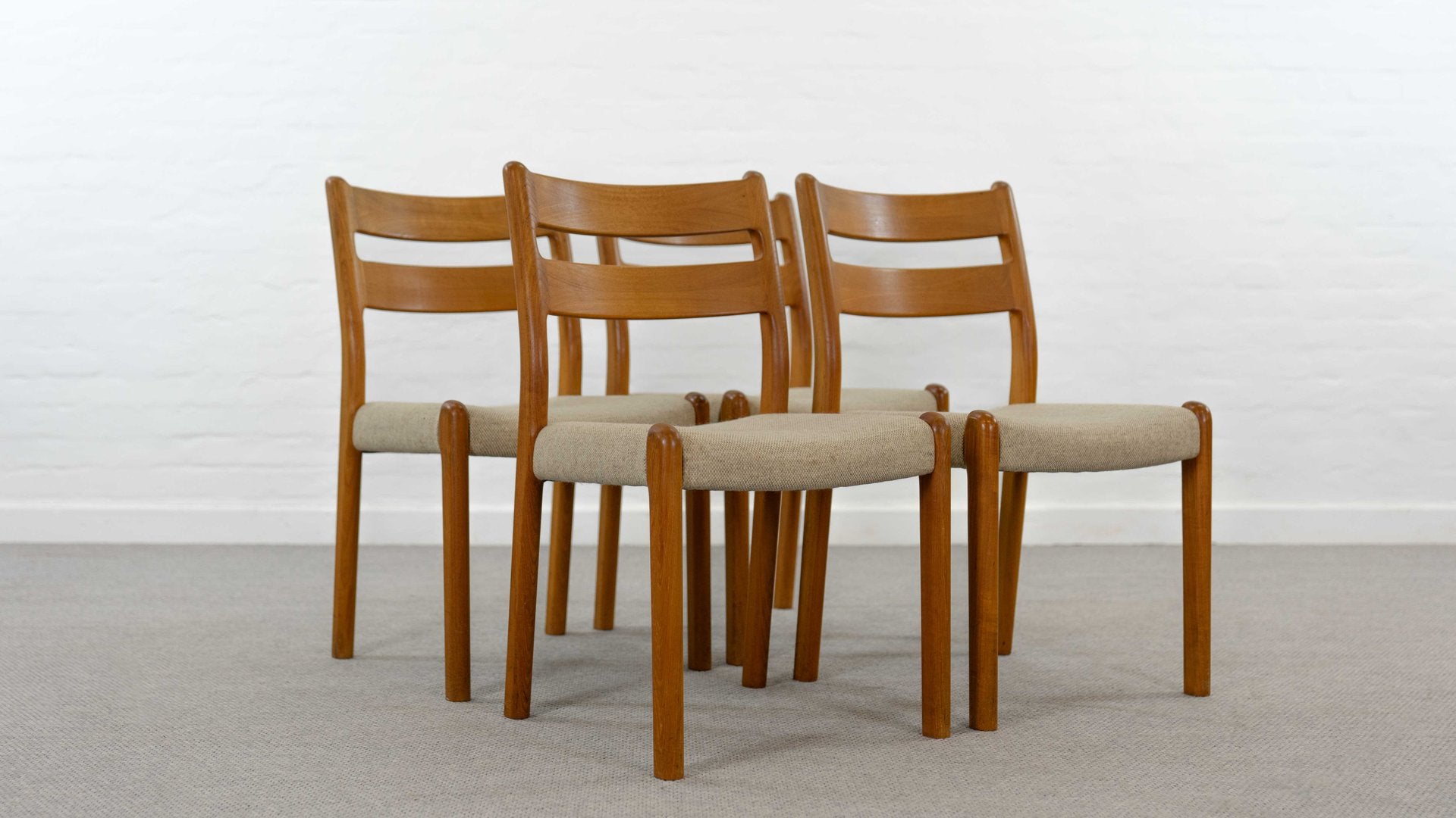 Mid-Century Teak Dining Chairs from EMC, 1960s, Set of 4