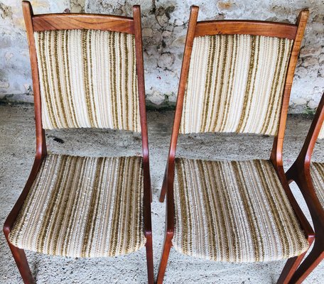 Mid-Century Teak Dining Chairs from R. Huber & Co, Set of 4-OJT-849594