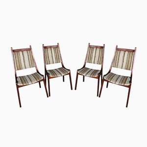 Mid-Century Teak Dining Chairs from R. Huber & Co, Set of 4-OJT-849594