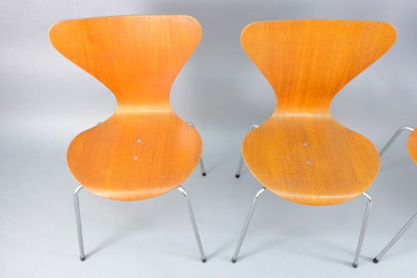 Mid-Century Teak Dining Chairs from Wilde+Spieth, Set of 4-CIP-693473