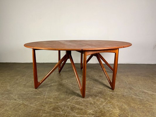 Mid-Century Teak Dining Table attributed to Kurt Østervig, 1960s-QDV-1740629