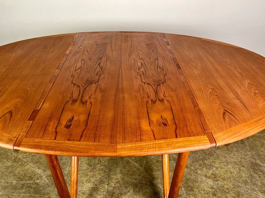 Mid-Century Teak Dining Table attributed to Kurt Østervig, 1960s-QDV-1740629