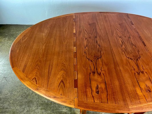 Mid-Century Teak Dining Table attributed to Kurt Østervig, 1960s-QDV-1740629