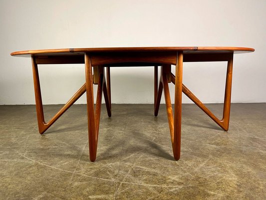 Mid-Century Teak Dining Table attributed to Kurt Østervig, 1960s-QDV-1740629