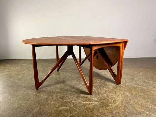 Mid-Century Teak Dining Table attributed to Kurt Østervig, 1960s-QDV-1740629