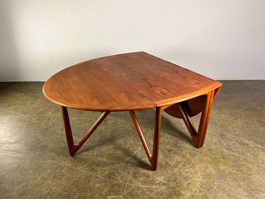 Mid-Century Teak Dining Table attributed to Kurt Østervig, 1960s-QDV-1740629