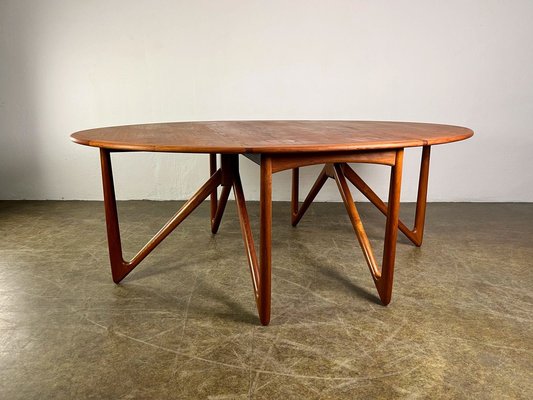 Mid-Century Teak Dining Table attributed to Kurt Østervig, 1960s-QDV-1740629