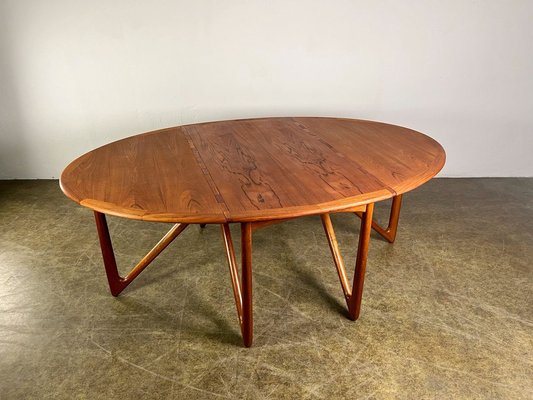 Mid-Century Teak Dining Table attributed to Kurt Østervig, 1960s-QDV-1740629