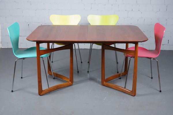 Mid-Century Teak Dining Table by Peter Hvidt & Orla Mølgaard-Nielsen for France & Søn / France & Daverkosen, 1950s-XNJ-754326