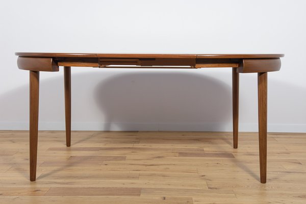 Mid-Century Teak Dining Table & Chairs by Hans Olsen for Frem Røjle, 1960s, Set of 5-NIT-1608102