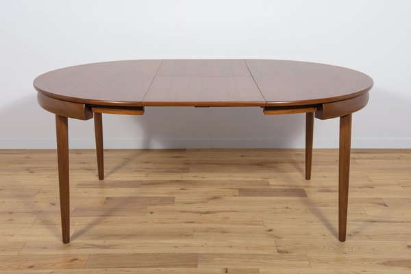 Mid-Century Teak Dining Table & Chairs by Hans Olsen for Frem Røjle, 1960s, Set of 5-NIT-1608102