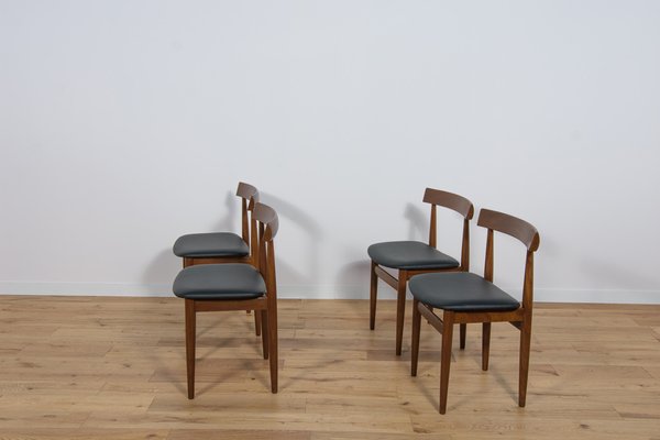 Mid-Century Teak Dining Table & Chairs by Hans Olsen for Frem Røjle, 1960s, Set of 5-NIT-1608102