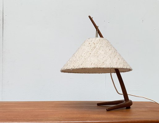 Mid-Century Teak Dornstab Table Lamp by A. Pöll for Kalmar-UAH-1029612