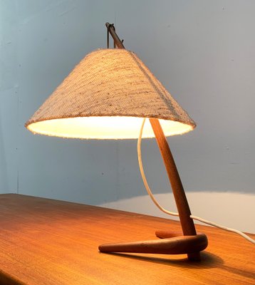 Mid-Century Teak Dornstab Table Lamp by A. Pöll for Kalmar-UAH-1029612