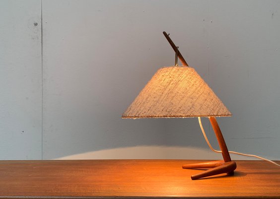 Mid-Century Teak Dornstab Table Lamp by A. Pöll for Kalmar-UAH-1029612