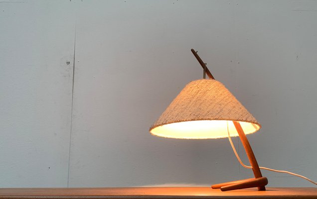 Mid-Century Teak Dornstab Table Lamp by A. Pöll for Kalmar-UAH-1029612