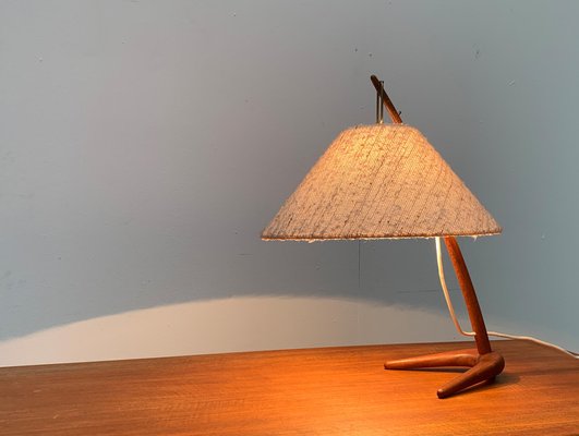 Mid-Century Teak Dornstab Table Lamp by A. Pöll for Kalmar-UAH-1029612