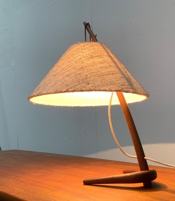 Mid-Century Teak Dornstab Table Lamp by A. Pöll for Kalmar-UAH-1029612