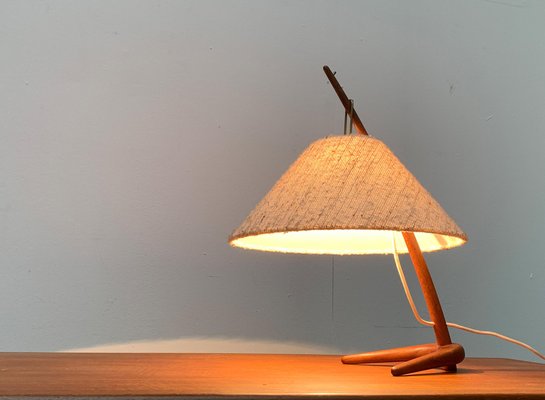 Mid-Century Teak Dornstab Table Lamp by A. Pöll for Kalmar-UAH-1029612