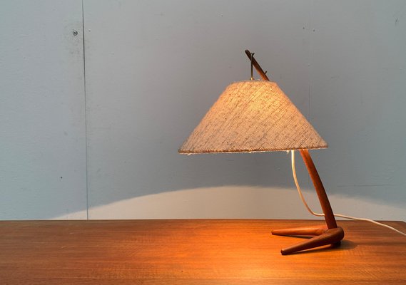 Mid-Century Teak Dornstab Table Lamp by A. Pöll for Kalmar-UAH-1029612