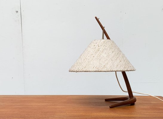 Mid-Century Teak Dornstab Table Lamp by A. Pöll for Kalmar-UAH-1029612