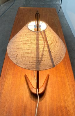 Mid-Century Teak Dornstab Table Lamp by A. Pöll for Kalmar-UAH-1029612