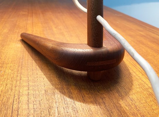 Mid-Century Teak Dornstab Table Lamp by A. Pöll for Kalmar-UAH-1029612