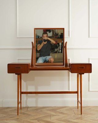 Mid-Century Teak Dressing Table, Sweden, 1960s-WZU-2043000