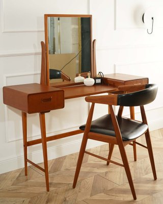 Mid-Century Teak Dressing Table, Sweden, 1960s-WZU-2043000