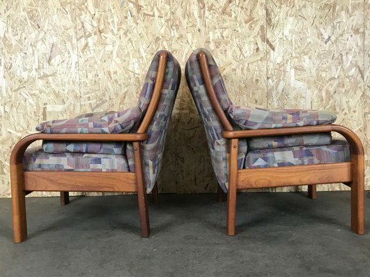 Mid-Century Teak Easy Chair by Olsen & Laursen, Denmark, Set of 2-EJL-1139026