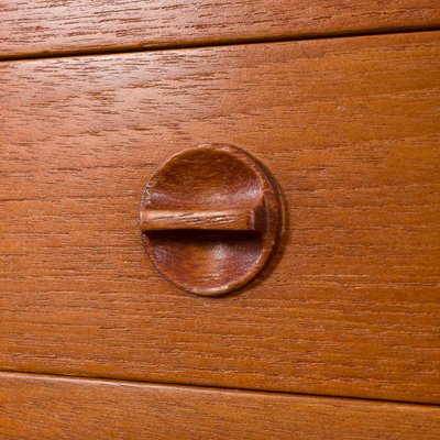 Mid-Century Teak Entry Wall Unit or Vanity in the style of Cadovius, Denmark, 1960s-UE-1785273