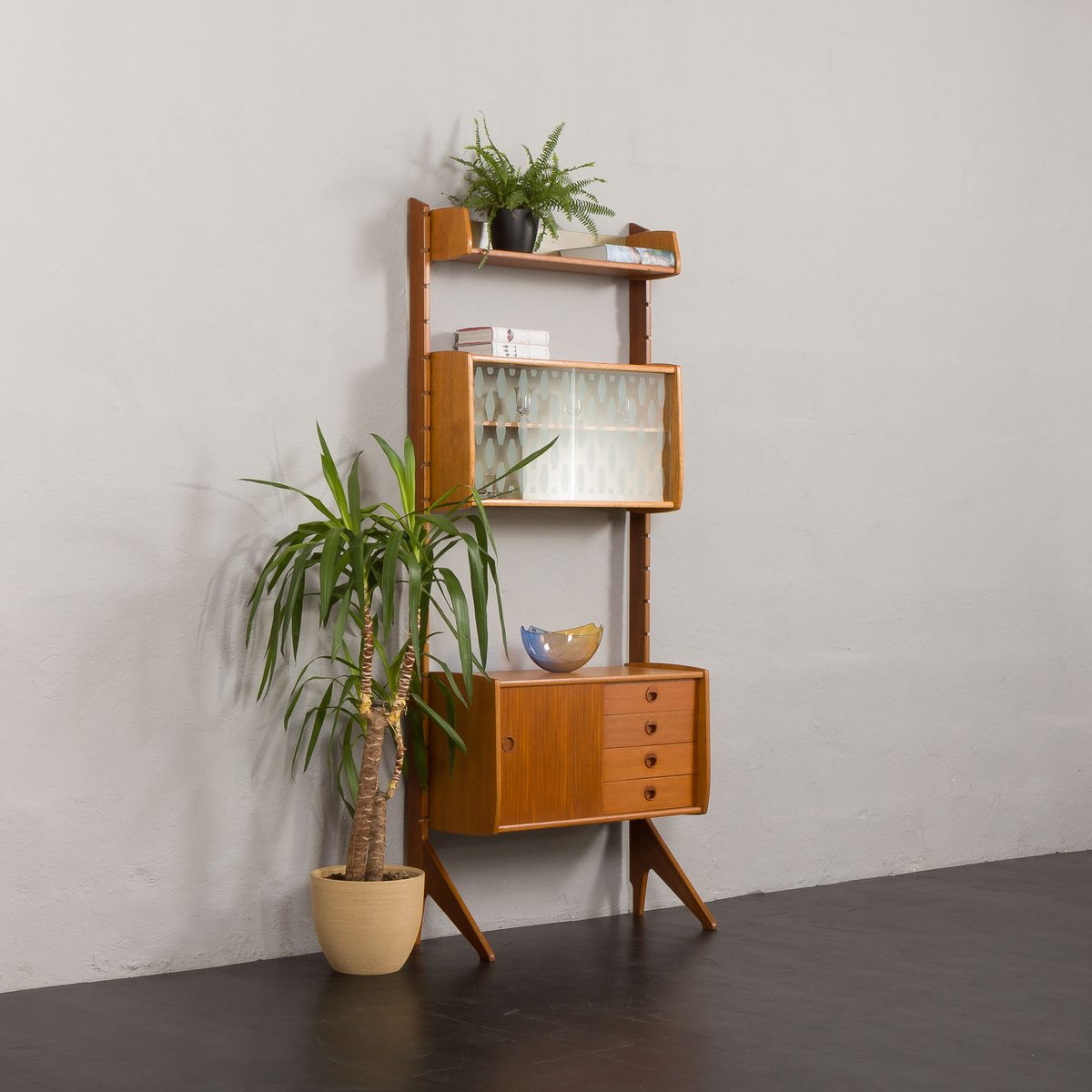 Mid-Century Teak Ergo Shelf by John Texmon, Norway, 1960s