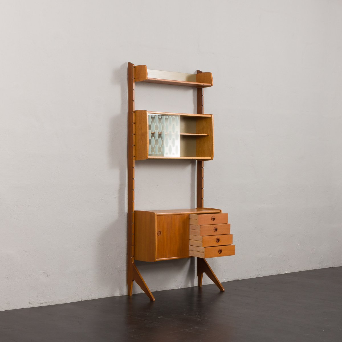 Mid-Century Teak Ergo Shelf by John Texmon, Norway, 1960s