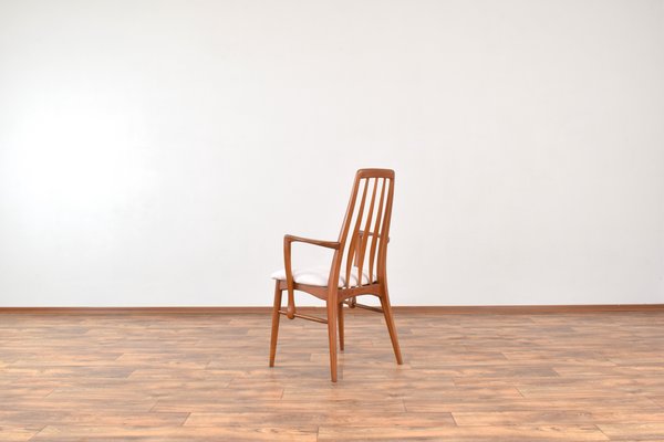 Mid-Century Teak Eva Armchair by Niels Koefoed for Koefoeds Hornslet, 1960s, Set of 2-LOT-2032117