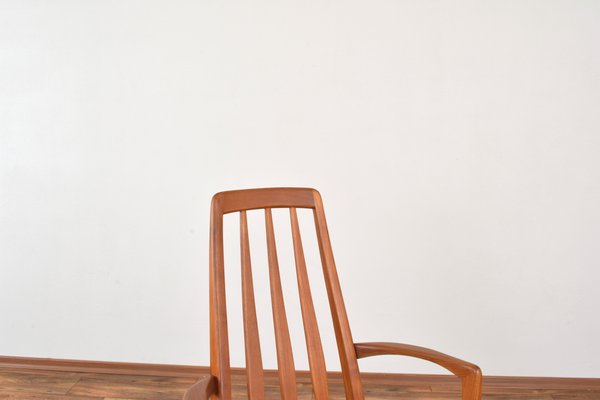 Mid-Century Teak Eva Armchair by Niels Koefoed for Koefoeds Hornslet, 1960s, Set of 2-LOT-2032117