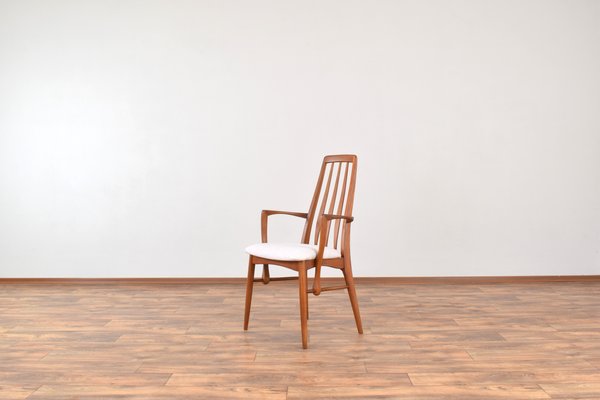 Mid-Century Teak Eva Armchair by Niels Koefoed for Koefoeds Hornslet, 1960s, Set of 2-LOT-2032117