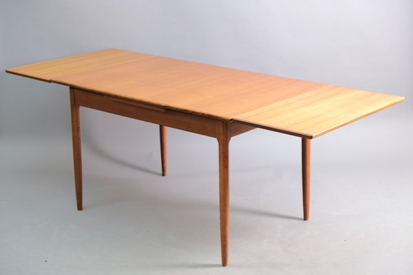 Mid-Century Teak Extendable Dining Table-CIP-578753