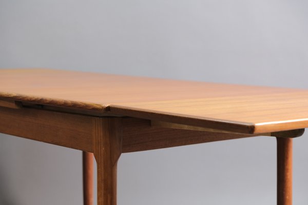 Mid-Century Teak Extendable Dining Table-CIP-578753