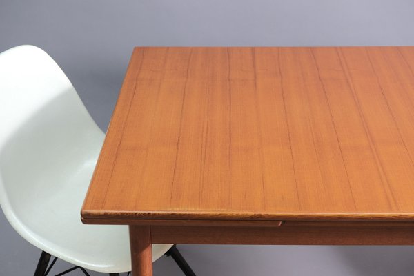 Mid-Century Teak Extendable Dining Table-CIP-578753