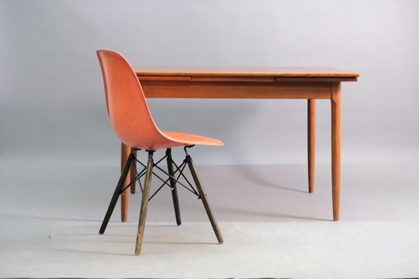 Mid-Century Teak Extendable Dining Table-CIP-578753