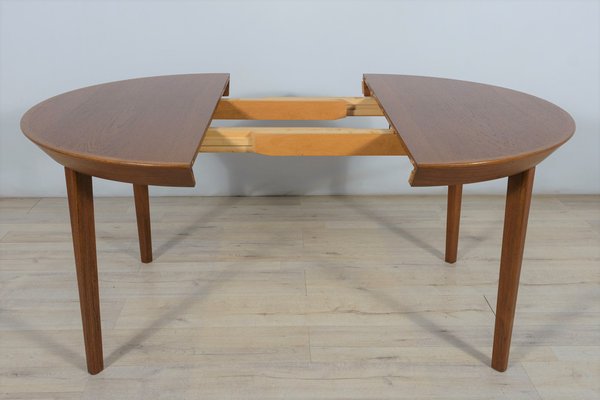 Mid-Century Teak Extendable Table by Ole Hald for Gudme Furniture Factory, 1970s-NIT-1407906