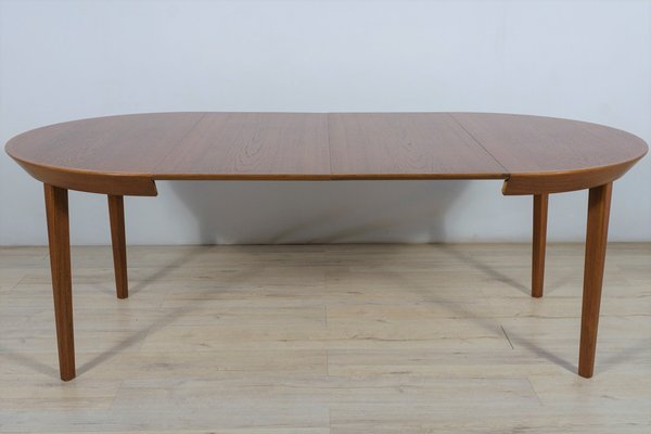 Mid-Century Teak Extendable Table by Ole Hald for Gudme Furniture Factory, 1970s-NIT-1407906