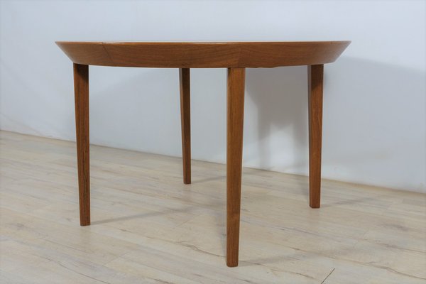 Mid-Century Teak Extendable Table by Ole Hald for Gudme Furniture Factory, 1970s-NIT-1407906