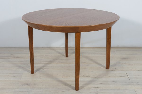 Mid-Century Teak Extendable Table by Ole Hald for Gudme Furniture Factory, 1970s-NIT-1407906