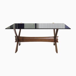 Mid-Century Teak & Glass Coffee Table by Fredrik Schriever-Abeln for Örebro Glass-PSQ-1733951