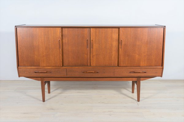 Mid-Century Teak Highboard by A. Jensen & Molholm for Herning, 1960s-NIT-1371427