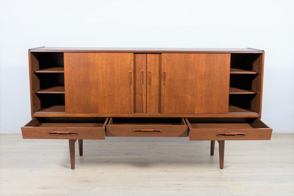 Mid-Century Teak Highboard by A. Jensen & Molholm for Herning, 1960s-NIT-1371427