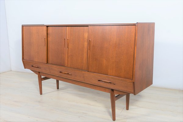 Mid-Century Teak Highboard by A. Jensen & Molholm for Herning, 1960s-NIT-1371427